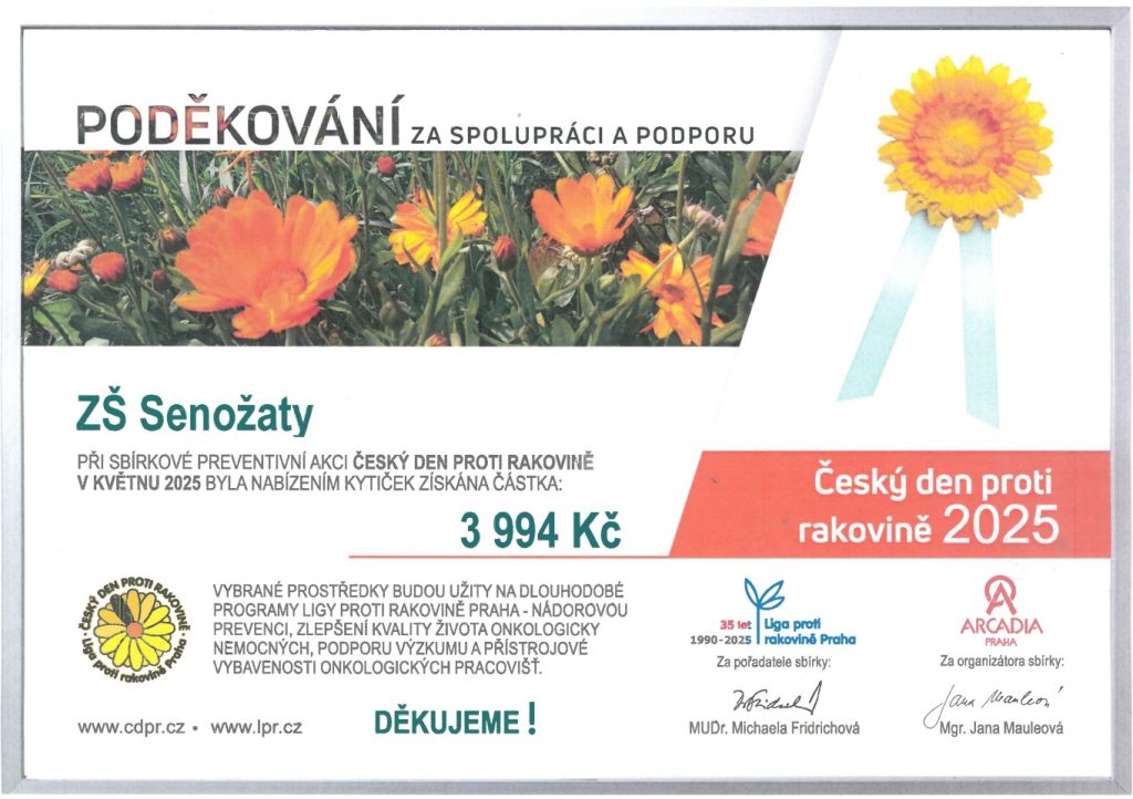 Český den proti rakovině 2025